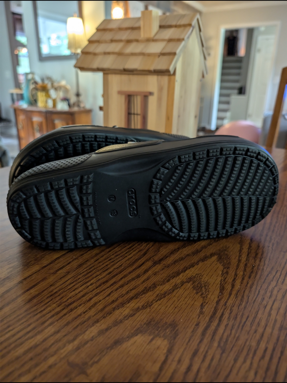 Men's Crocs Black Slide Sandals - Classic Comfort - Picture 4 of 4